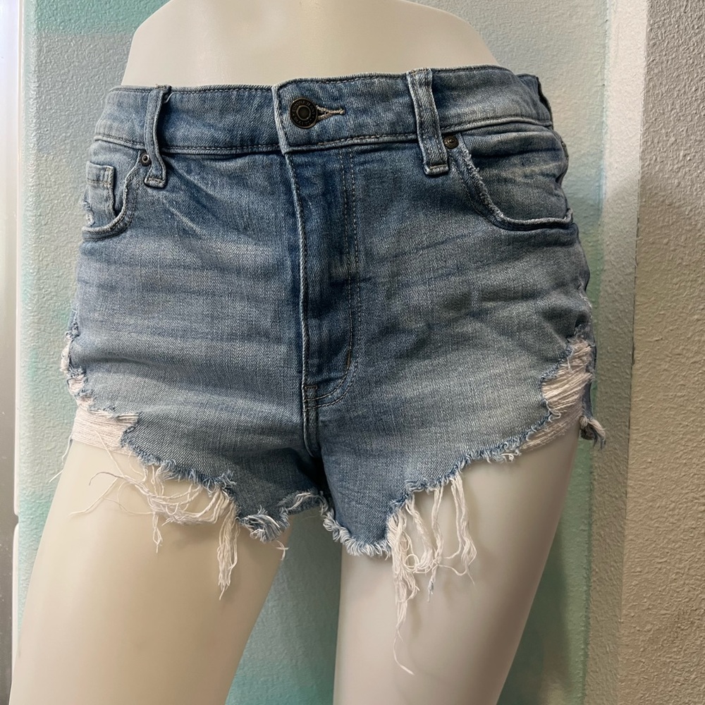 Eunina Lulu High Rise Cut Off Jean Shorts